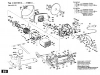 Bosch 0 601 552 061 Gdc 42 Circular Hand Saw 220 V / Eu Spare Parts